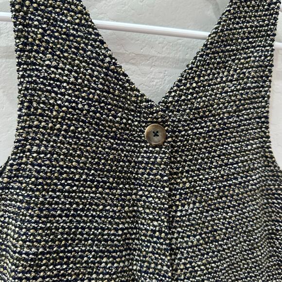 NWT Zara Black Tweed Tank Dress - Picture 3 of 6